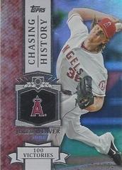 Jered Weaver [Holofoil] #CH-53 Baseball Cards 2013 Topps Chasing History Prices