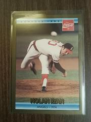 1974 No Hitter No. 3 [Another Strikeout Record] Baseball Cards 1992 Coca Cola Nolan Ryan Prices