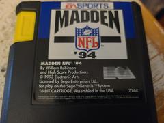 Cartridge (Front) | Madden NFL '94 Sega Genesis