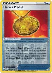 Hero's Medal [Reverse Holo] #152 Pokemon Vivid Voltage Prices