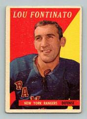 Lou Fontinato #41 Hockey Cards 1958 Topps Prices