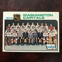 Capitals Team [Checklist] Hockey Cards 1975 Topps Prices