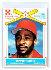 Ozzie Smith Baseball Cards 1987 Ralston Purina Prices