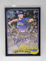 Bryan Woo [Black] Baseball Cards 2024 Topps 1989 Autograph Prices