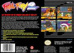 Fatal Fury 2 - Back | Fatal Fury 2 Super Nintendo