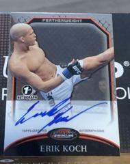 Erik Koch #A-EK Ufc Cards 2011 Finest UFC Autographs Prices