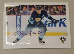 Evgeni Malkin [Autograph] #25 Hockey Cards 2012 Fleer Retro Prices