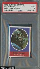 Willie Young [New York Giants] Football Cards 1972 Sunoco Stamps Prices