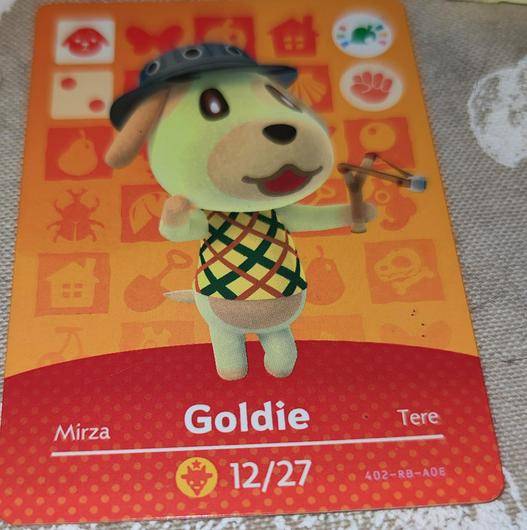 Goldie Animal Crossing Amiibo Festival Item Only Amiibo Cards