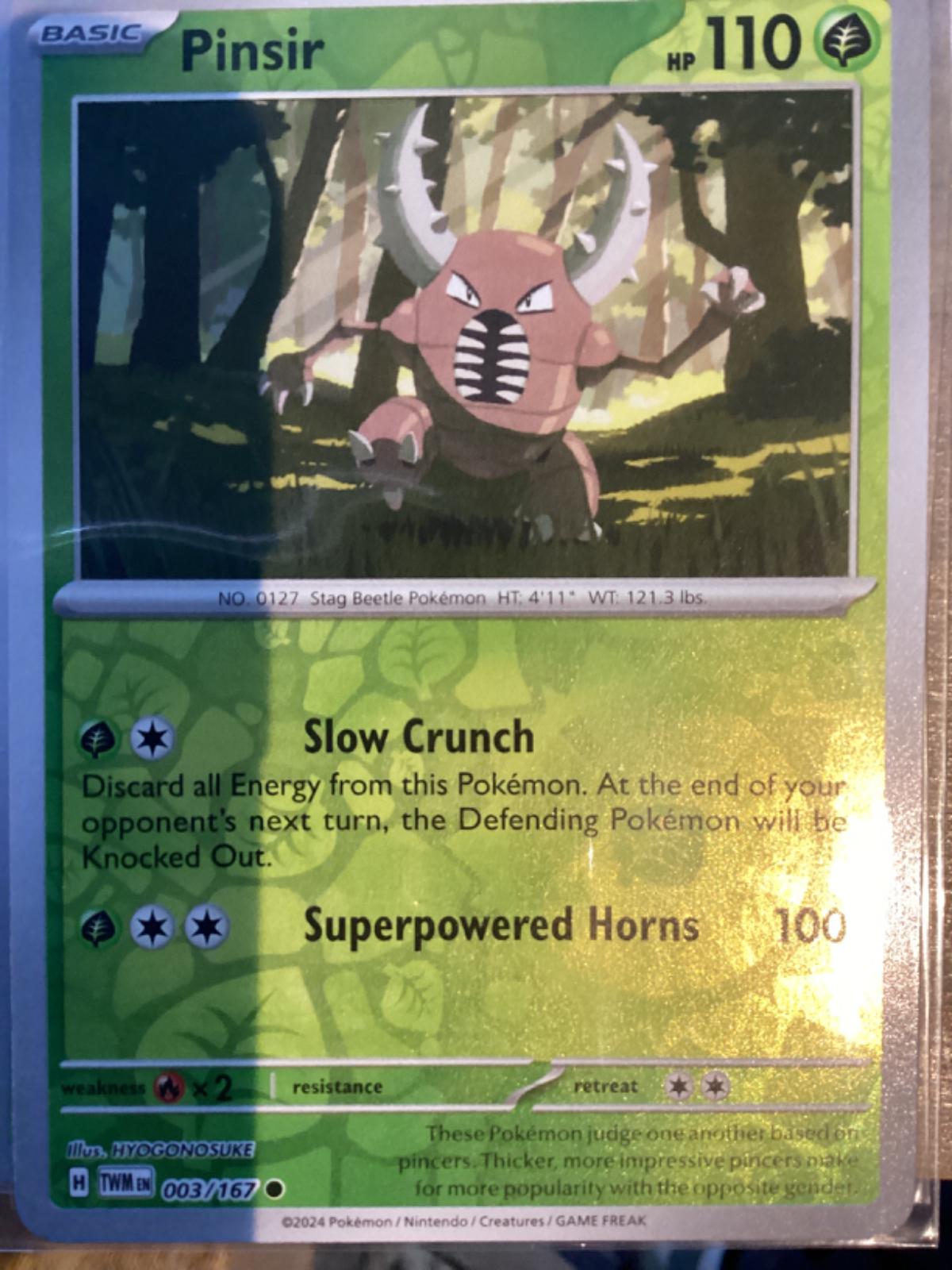 Pinsir [Reverse Holo] 3 Prices Pokemon Twilight Masquerade Pokemon