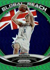 Josh Giddey [Green] #10 Basketball Cards 2023 Panini Prizm Global Reach Prices
