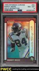 Randy Moss [Gold Refractor] #90 Football Cards 1999 Bowman Chrome Prices
