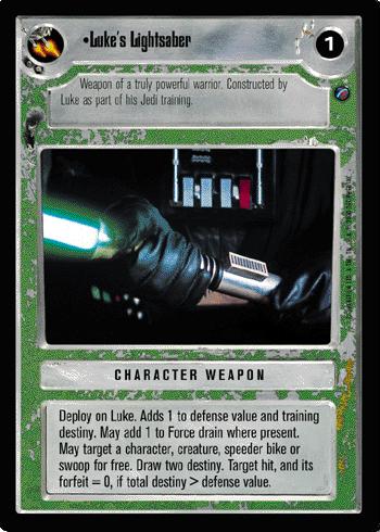 Luke's Lightsaber [Limited] Star Wars CCG Death Star II