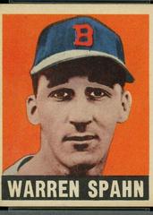 Warren Spahn #32 Baseball Cards 1948 Leaf Prices