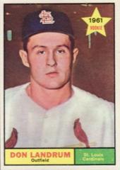 Don Landrum #338 Baseball Cards 1961 Topps Prices