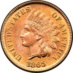 1865 Coins Indian Head Penny Prices