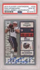 Rob Gronkowski [White Jersey Autograph] #229 Football Cards 2010 Playoff Contenders Prices