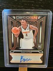 Bones Hyland [Orange] Basketball Cards 2021 Panini Obsidian Rookie Jersey Ink Autographs Prices