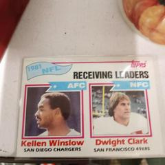 Receiving Leaders [K.Winslow, D.Clark] #258 Football Cards 1982 Topps Prices