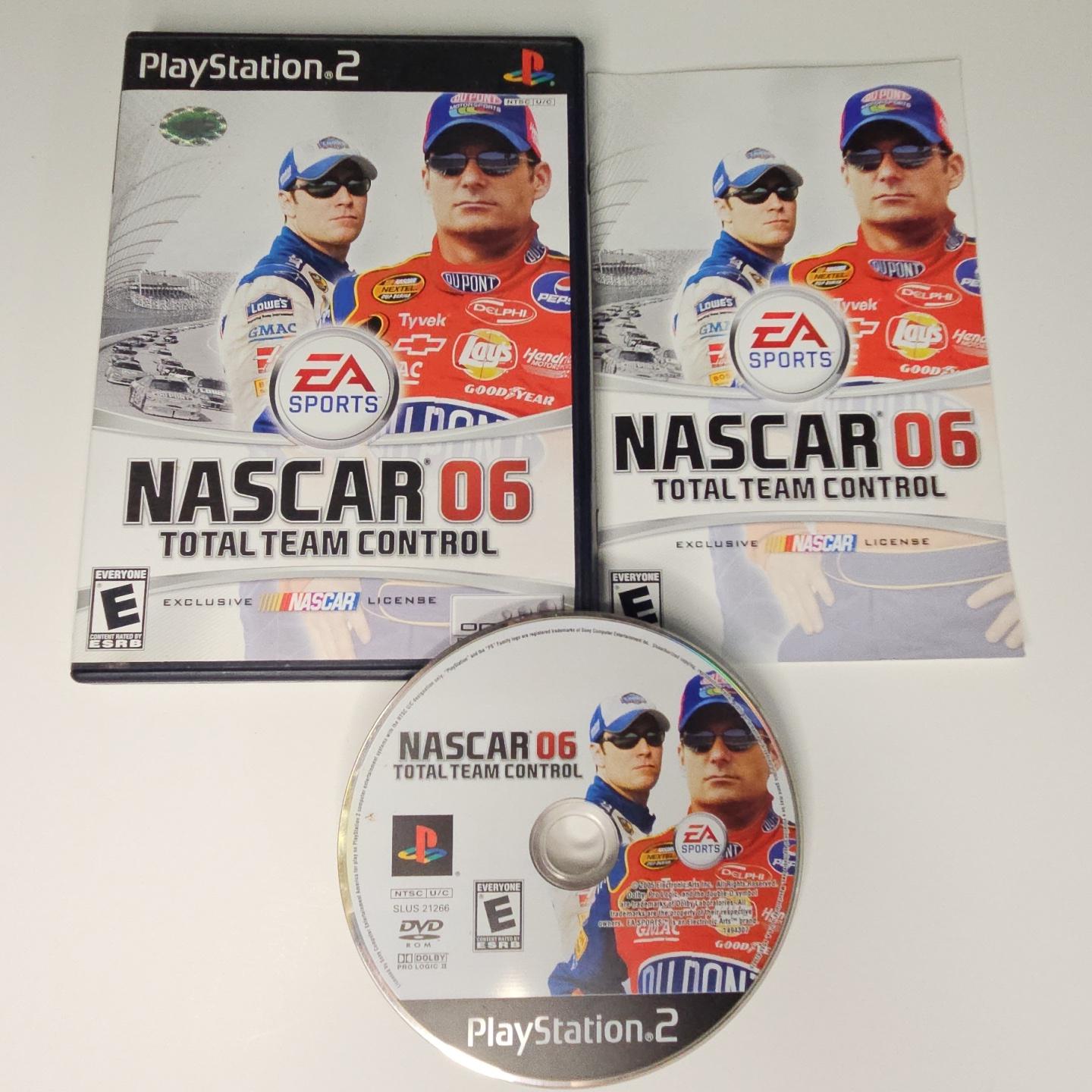 Nascar 06 Total Team Control Item Box And Manual Playstation 2 4918