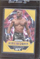 Kamaru Usman [Gold] Ufc Cards 2021 Panini Prizm UFC Fireworks Prices