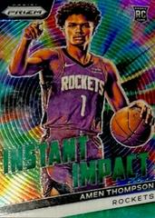 Amen Thompson [Green] #18 Basketball Cards 2023 Panini Prizm Instant Impact Prices