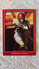 Breec Hall [Red] #ART-BH Football Cards 2022 Sage Artistry Prices