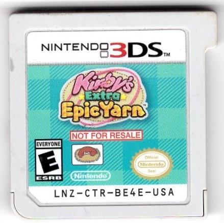 Kirby's Extra Epic Yarn [Not For Resale] Nintendo 3DS