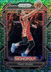 Trae Young [Green Shimmer] #1 Basketball Cards 2022 Panini Prizm Monopoly Prices