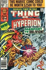 Marvel Two-in-One [newstand] #67 (1980) Comic Books Marvel Two-In-One Prices