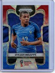 Kylian Mbappe [Red & Blue Wave] Soccer Cards 2018 Panini Prizm World Cup Prices