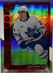 Matthew Knies [Red Die Cut] #SS-15 Hockey Cards 2023 Upper Deck Star Surge Prices