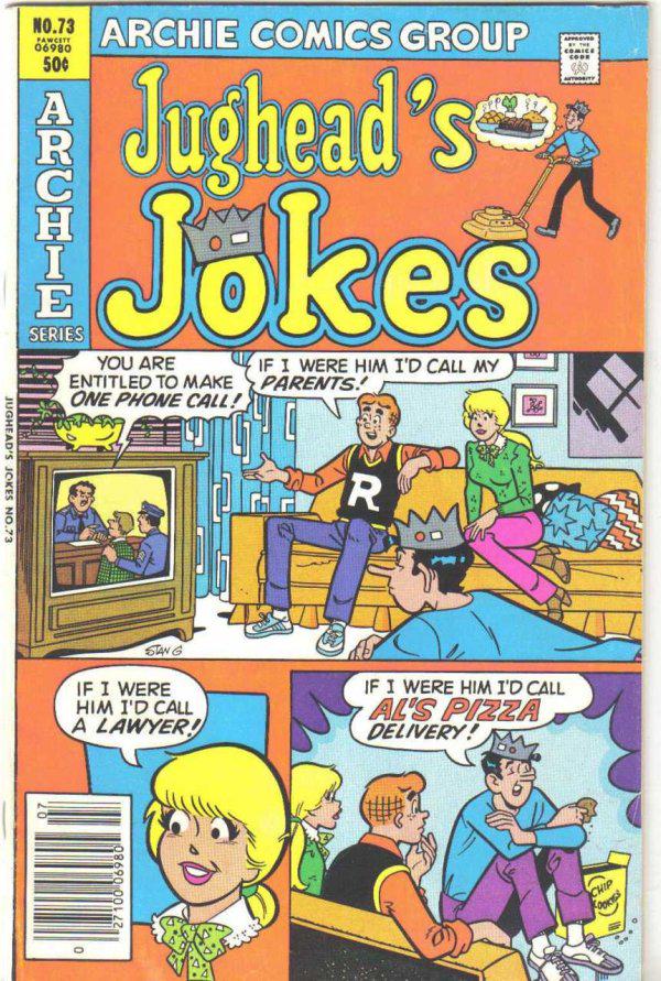 Jughead's Jokes #73 (1981) Comic Books Jughead's Jokes