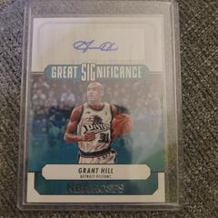 Grant Hill #GS-GRH Basketball Cards 2022 Panini Hoops Great SIGnificance Autographs Prices