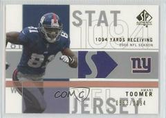 Amani Toomer Football Cards 2001 SP Authentic Stat Jerseys Prices