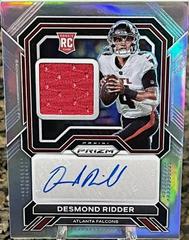 Desmond Ridder #RPA-DR Football Cards 2022 Panini Prizm Rookie Patch Autographs Prices