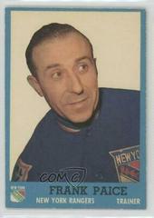 Frank Paice #61 Hockey Cards 1962 Topps Prices