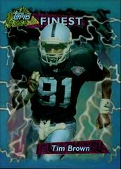 Tim Brown [Refractor] #2 Football Cards 1995 Topps Finest Pro Bowl Jumbos Prices
