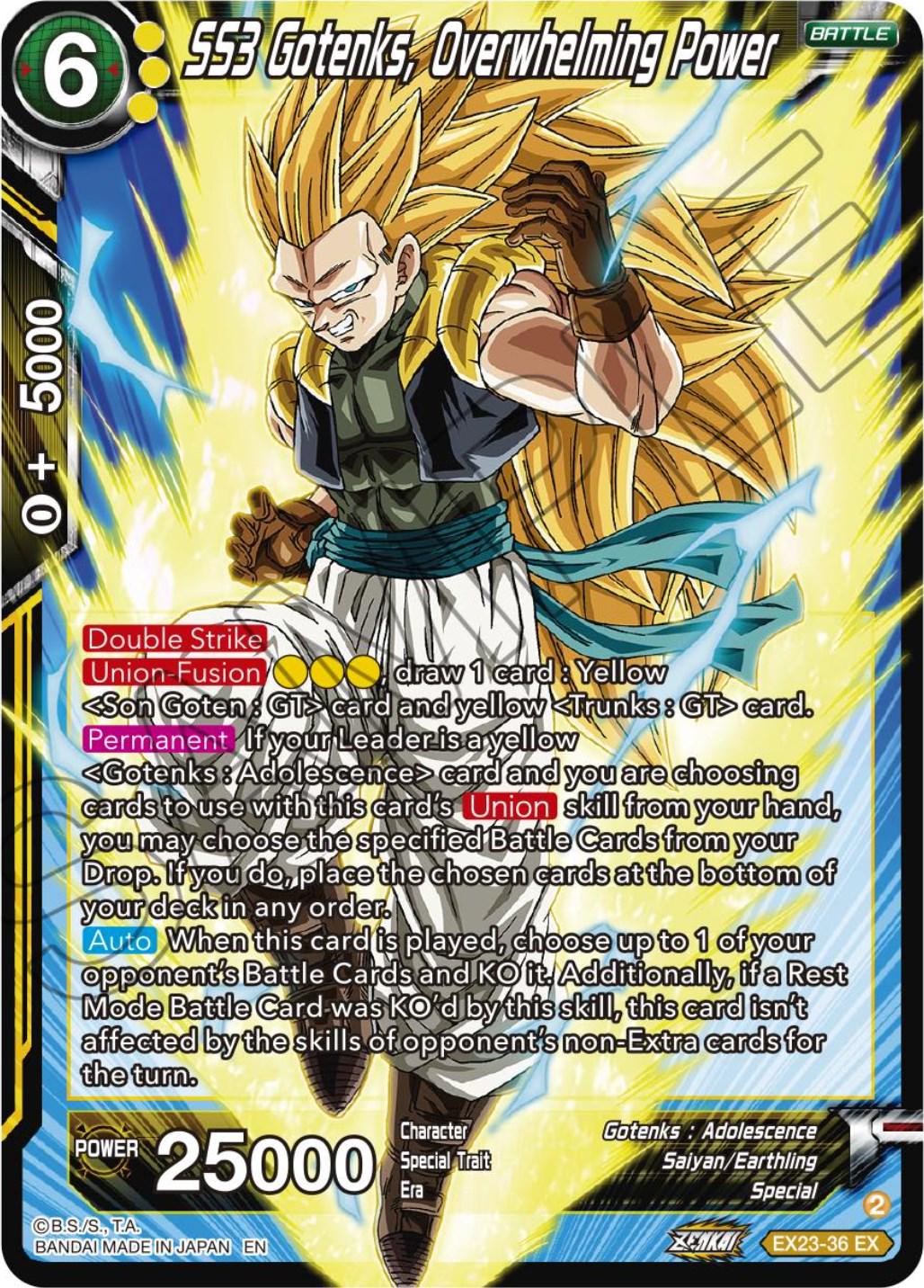 SS3 Gotenks, Overwhelming Power [Foil] EX23-36 Dragon Ball Super Premium Anniversary Box 2023