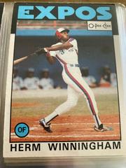 Herm Winningham #129 Baseball Cards 1986 O Pee Chee Prices