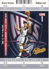 Jason Kidd Basketball Cards 2003 Fleer Authentix Prices