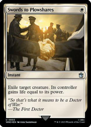 Swords to Plowshares [Foil] #803 Magic Doctor Who