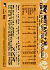 Back | Brett Baty Baseball Cards 2023 Topps Silver Pack 1988 35th Anniversary