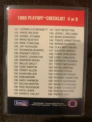 Backside | 1993 Playoff Checklist 4 of 8 Football Cards 1993 Playoff