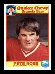Pete Rose #11 Baseball Cards 1986 Topps Pete Rose Set Prices