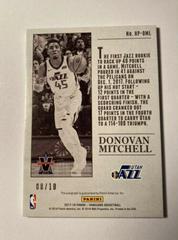 /10. Back Of Card | Donovan Mitchell [Gold] Basketball Cards 2017 Panini Vanguard Hot Off the Press Autographs