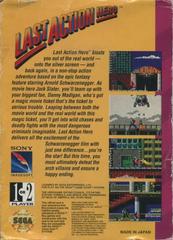 Last Action Hero - Back | Last Action Hero Sega Game Gear