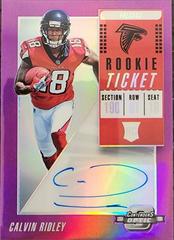 Calvin Ridley [Autograph Purple] Football Cards 2018 Panini Contenders Optic Prices