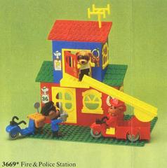 LEGO Set | Fire and Police Headquarters LEGO Fabuland