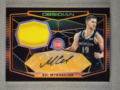 Svi Mykhailiuk [Orange] Basketball Cards 2018 Panini Obsidian Rookie Jersey Autographs Prices
